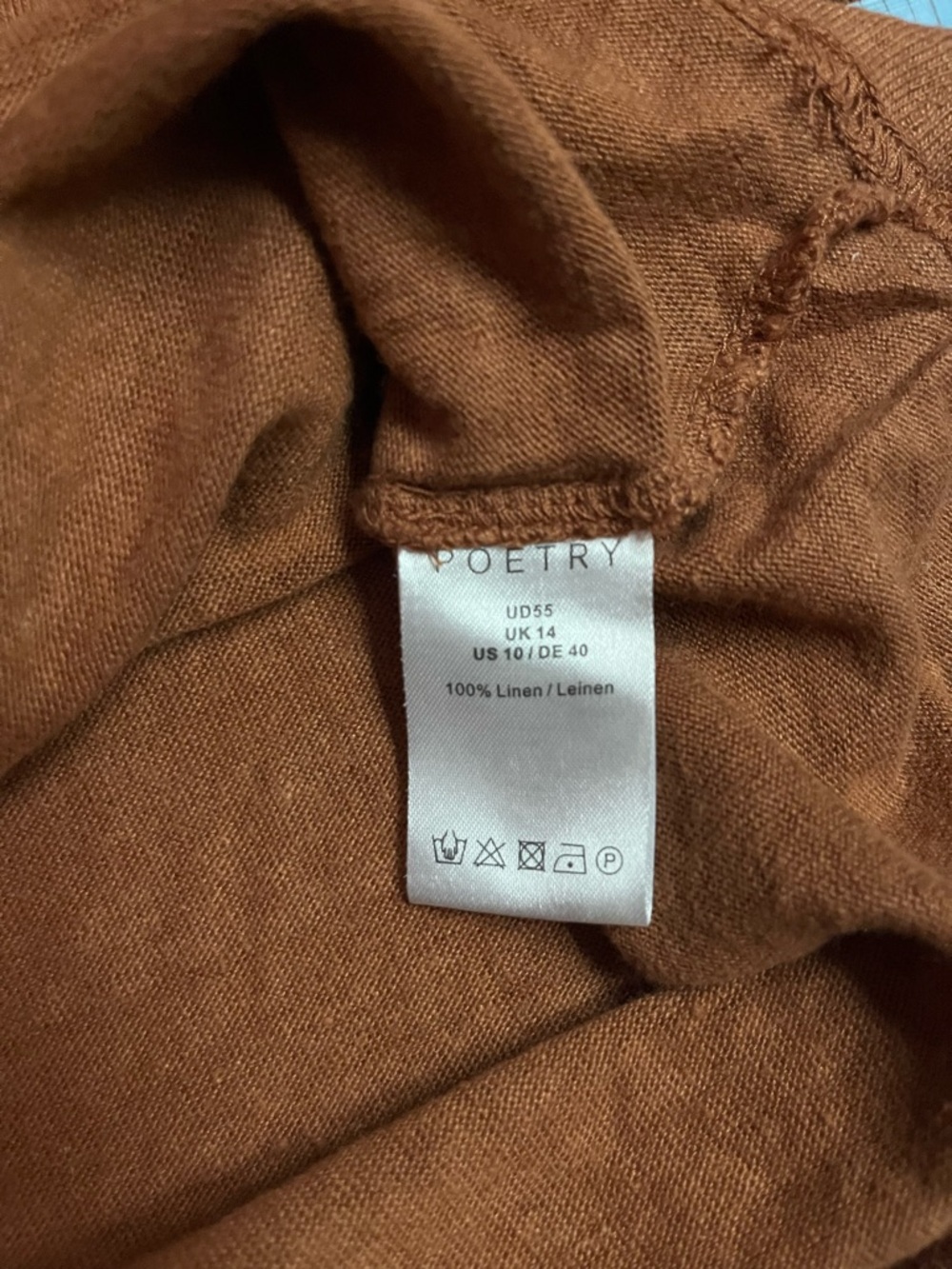 Poetry Linen Top, Soft Orange - Picture 6 of 6